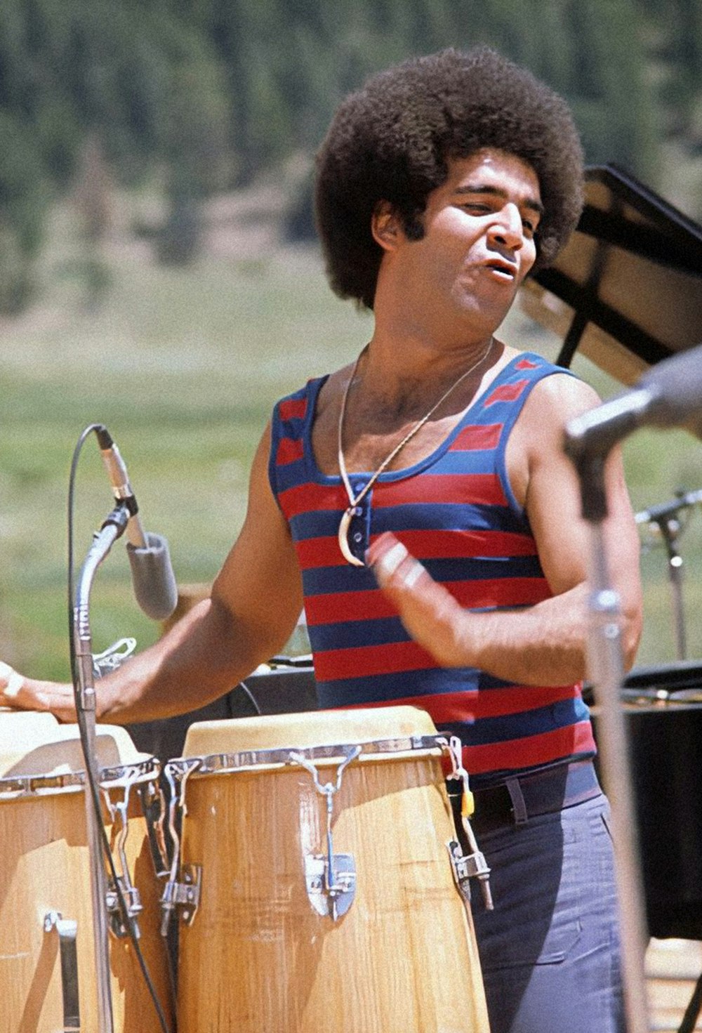 Laudir de Oliveira performing with Chicago at Caribou Ranch.